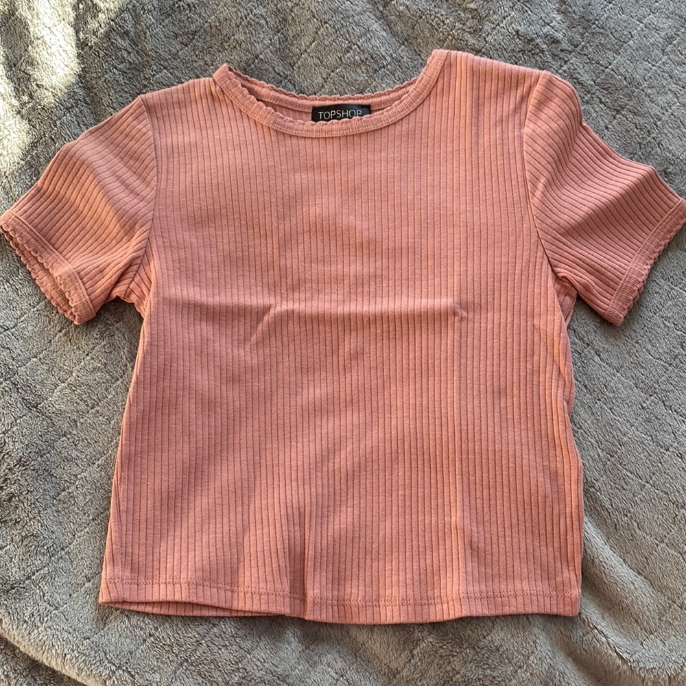 Like new TopShop cropped baby doll shirt